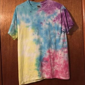 Colorful tie dye tee shirt